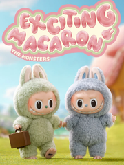 POP MART Labubu The Monsters Etciting Macaron Plush Series Confirmed Blind Box