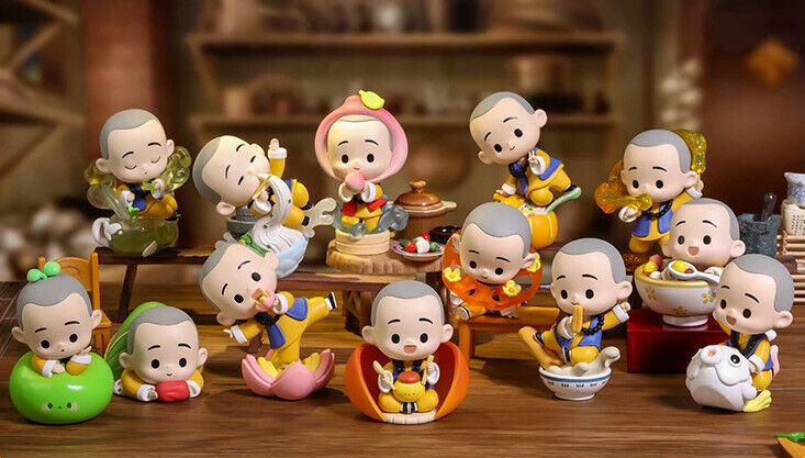 POP MART The Little Monk Yichan Chinese Delicacy Series Confirm Blind Box Figure