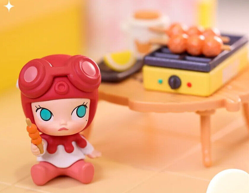 POP MART Molly Cooking Series Prop Kitchen Scene Blind Box Confirmed Figure Toys