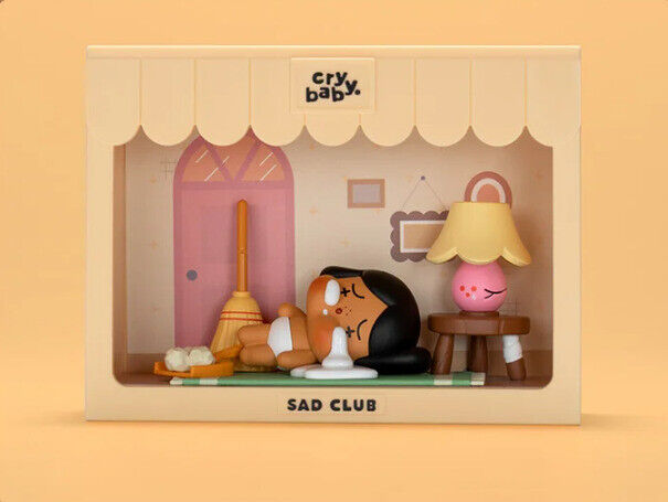 POP MART CRYBABY Sad Club Series Scene Sets Blind Box Confirmed Figure Toys Gift