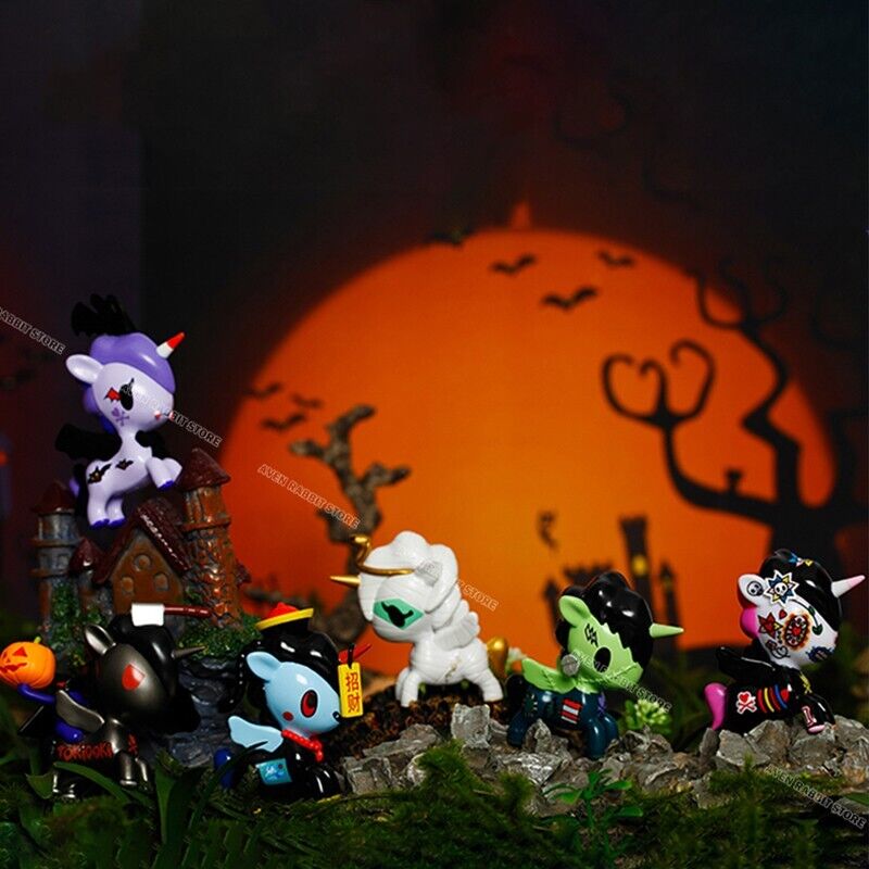 Tokidoki Unicorn Halloween Blind Box Mystery Figures Action Toys Birthday Gift