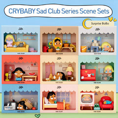 POP MART CRYBABY Sad Club Series Scene Sets Blind Box Confirmed Figure Toys Gift