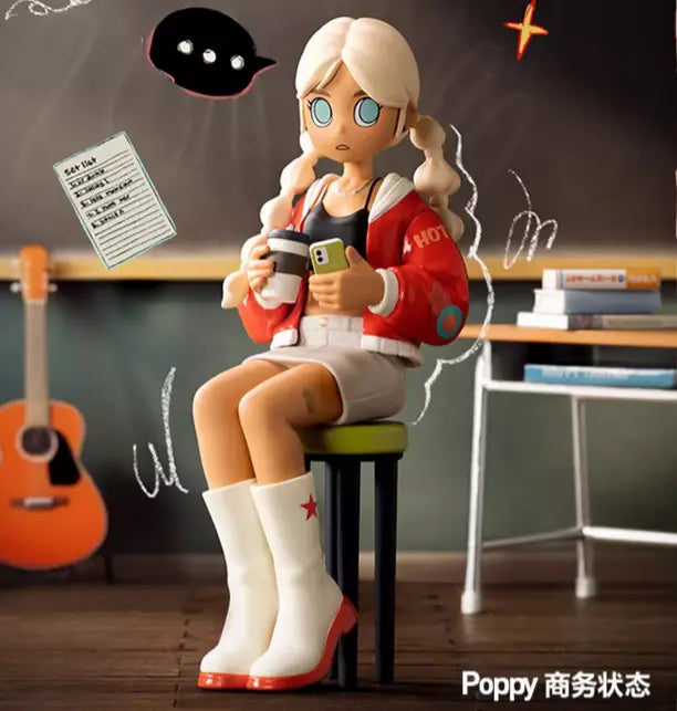 POP MART Peach Riot Rise Up 系列盲盒确认人偶玩具设计师礼物-